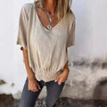 Zaria Airy Top with Elastic Waist