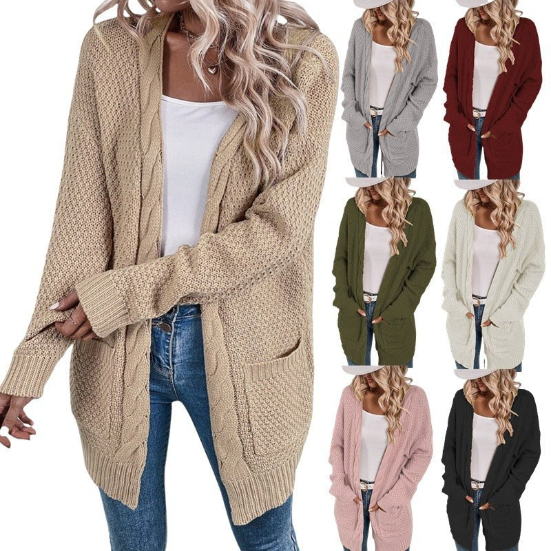 Zaria Casual Knit Cardigan with Pockets