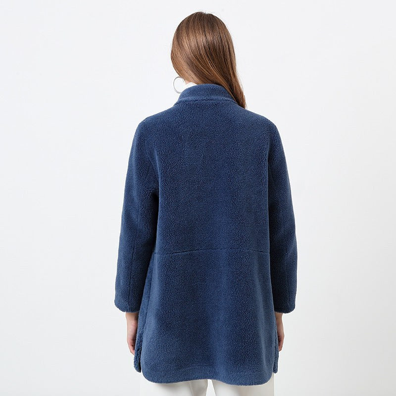Zaria Elegant Jacket with Pockets in Royal Blue