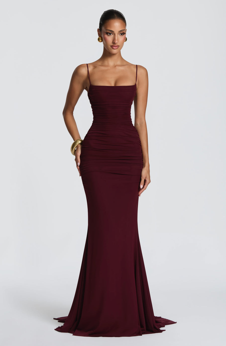 Nina Gown – Cherry Lacquer