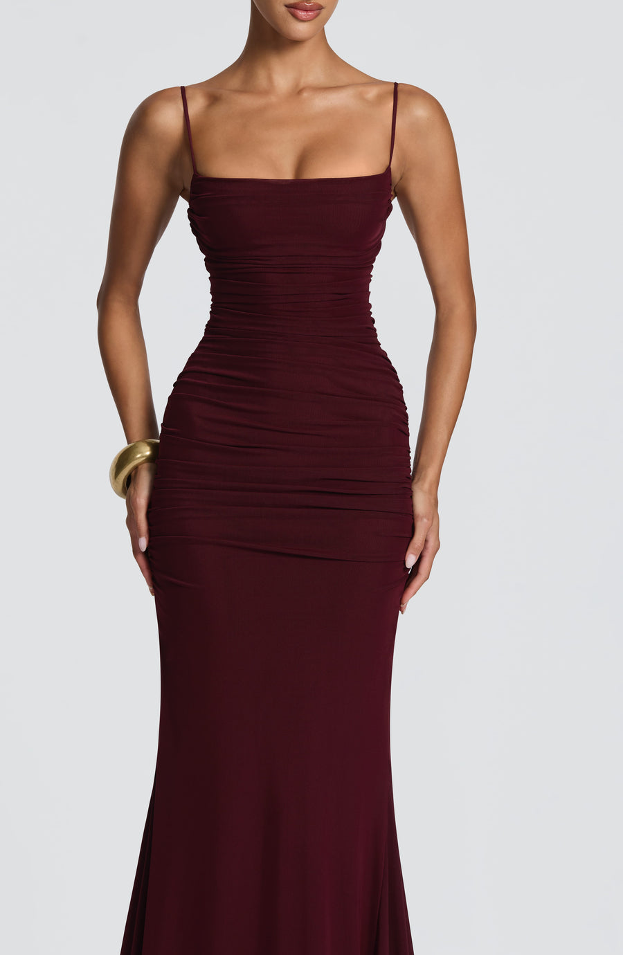 Nina Gown – Cherry Lacquer