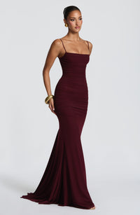 Nina Gown – Cherry Lacquer