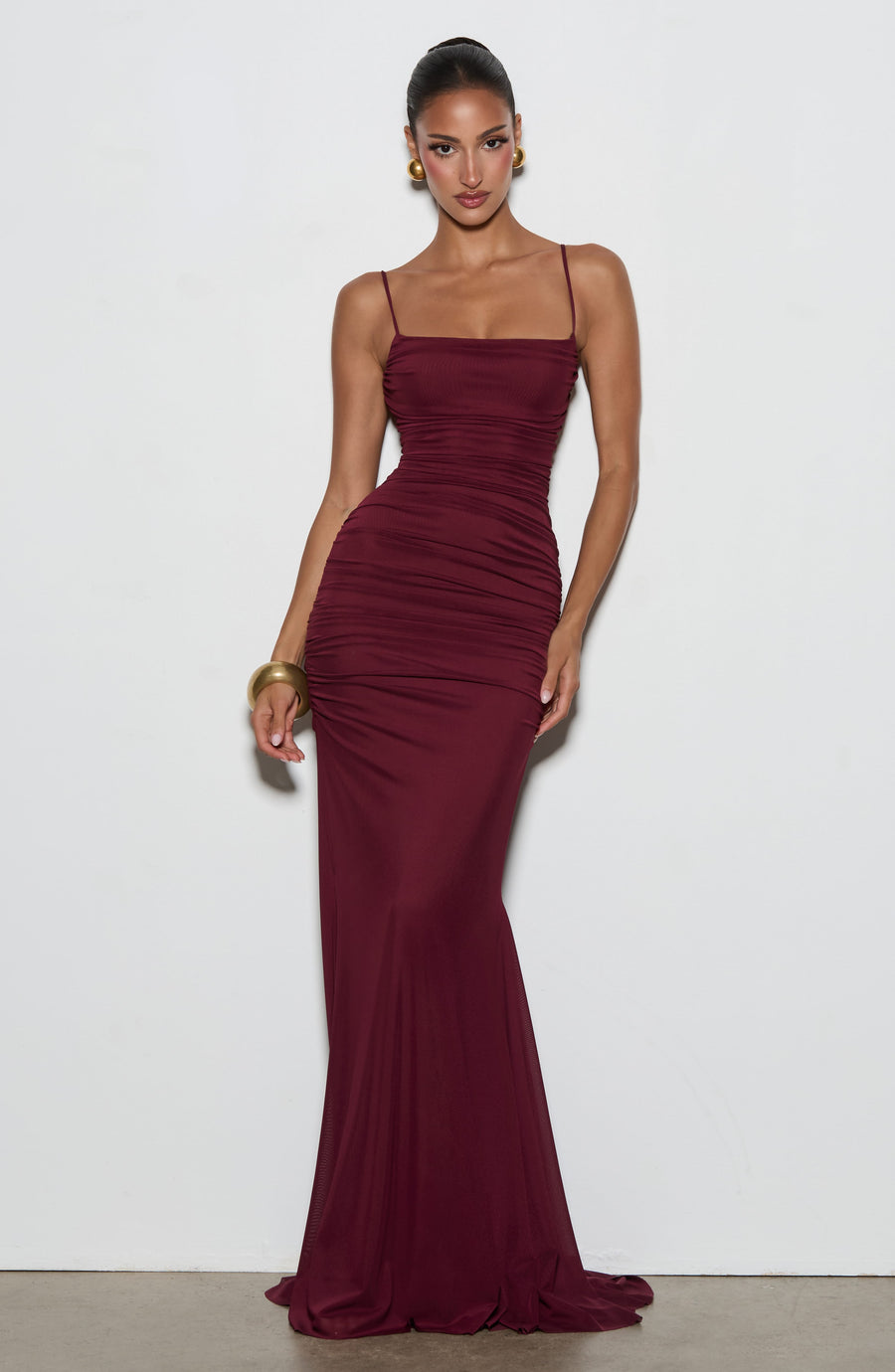 Nina Gown – Cherry Lacquer