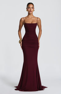 Nina Gown – Cherry Lacquer