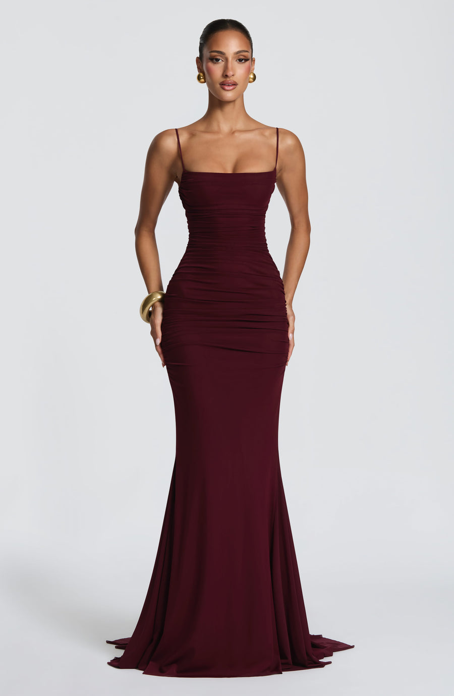 Nina Gown – Cherry Lacquer