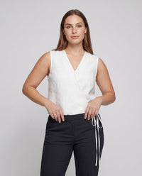 Zaria Linen Top