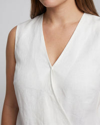 Zaria Linen Top