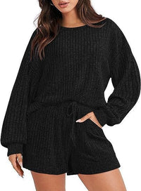 Zaria Suit with Elastic Waist in Black