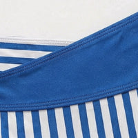 Zavelle Women's Wrap-Front High-Waist Bikini Set in Royal Blue