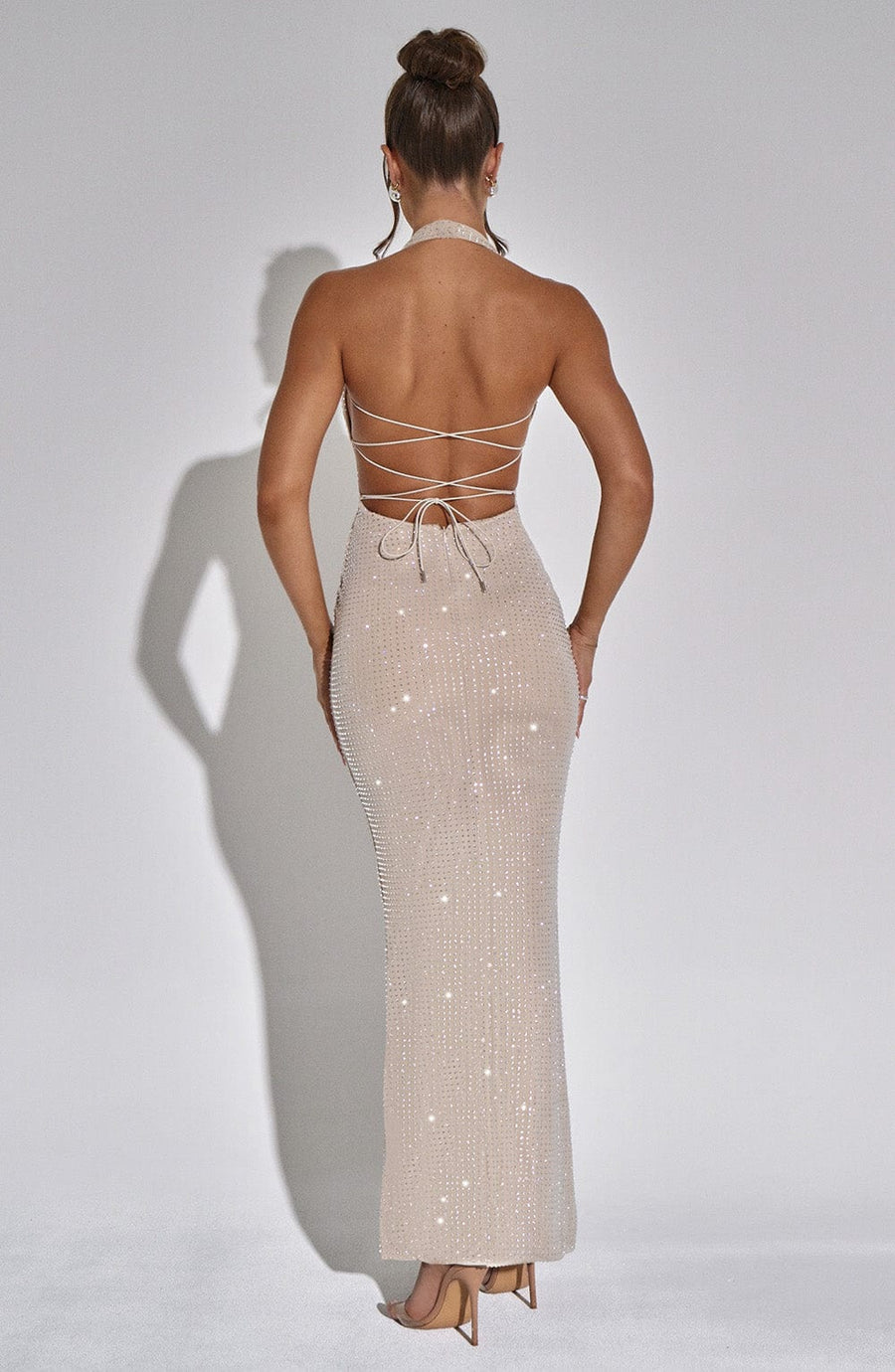 Perla Maxi Dress - Nude
