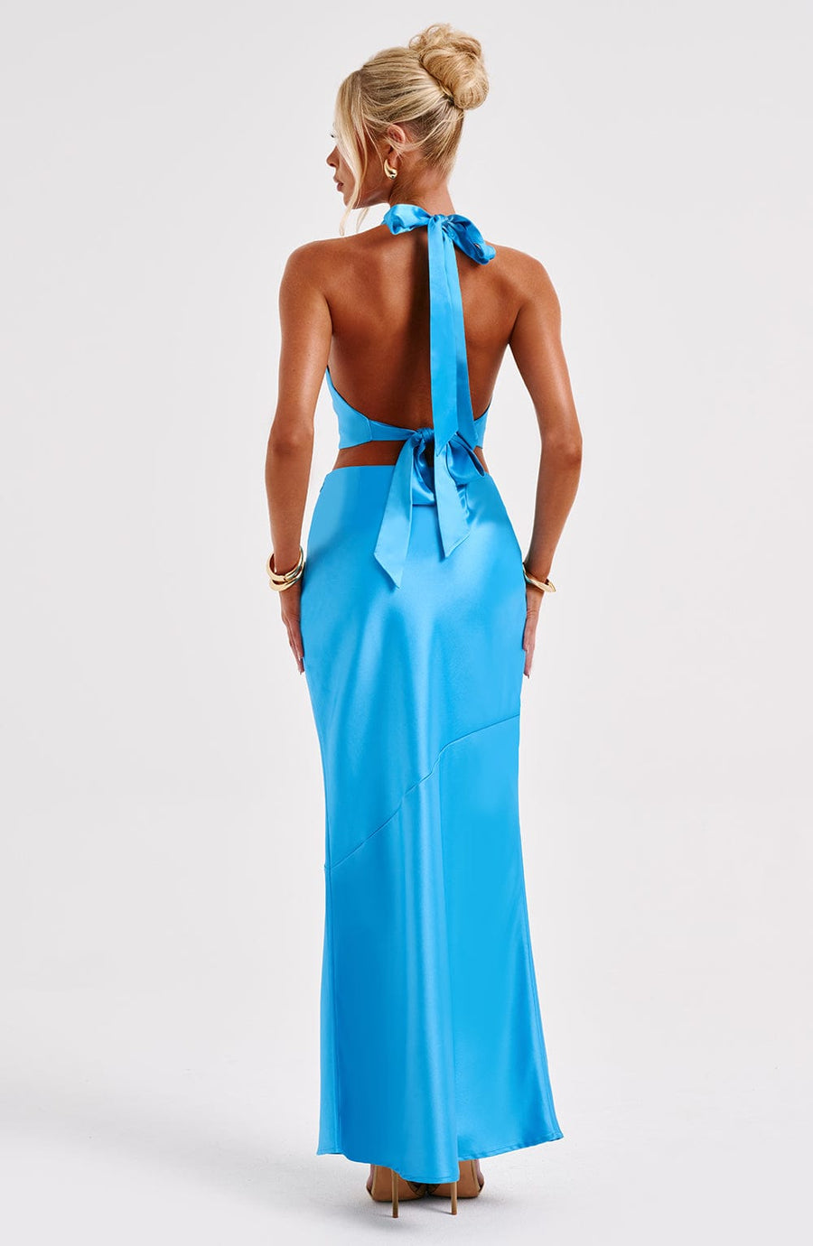 Elora Maxi Skirt in Blue