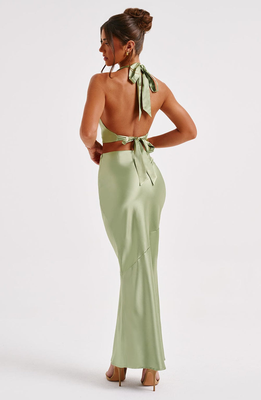 Elora Maxi Skirt in Khaki