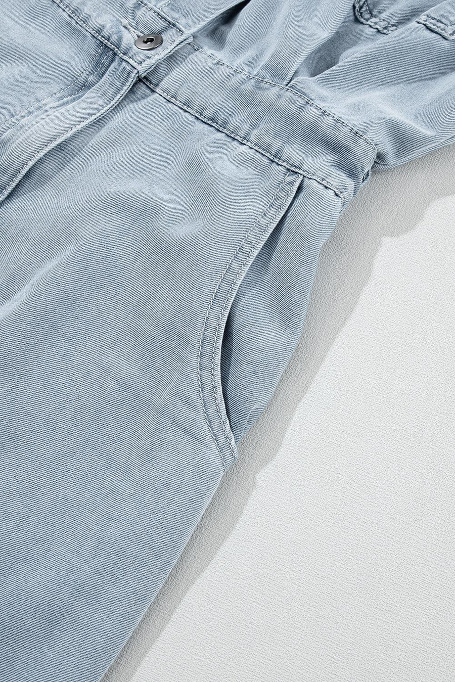 Zaylee™ Elegant Denim Dress in Light Blue
