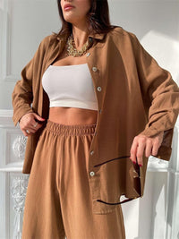 Zelda Casual Two Piece Set in Grey