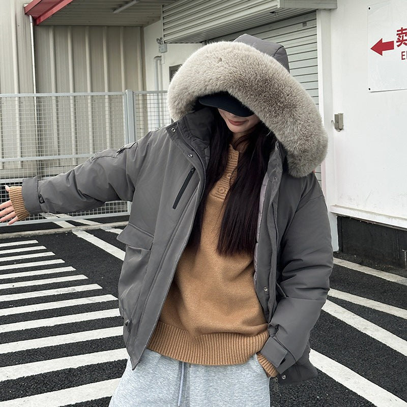 Zelda Jacket with Side Pockets and Pockets in Grey