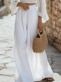 Zelda Linen Trousers in White
