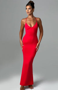 Daniela Maxi Dress – Red