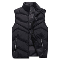 Zelda Vest with Zip Front and Pockets in Black