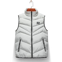 Zelda Vest with Zip Front and Pockets in Grey
