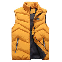 Zelda Vest with Zip Front and Pockets in Yellow