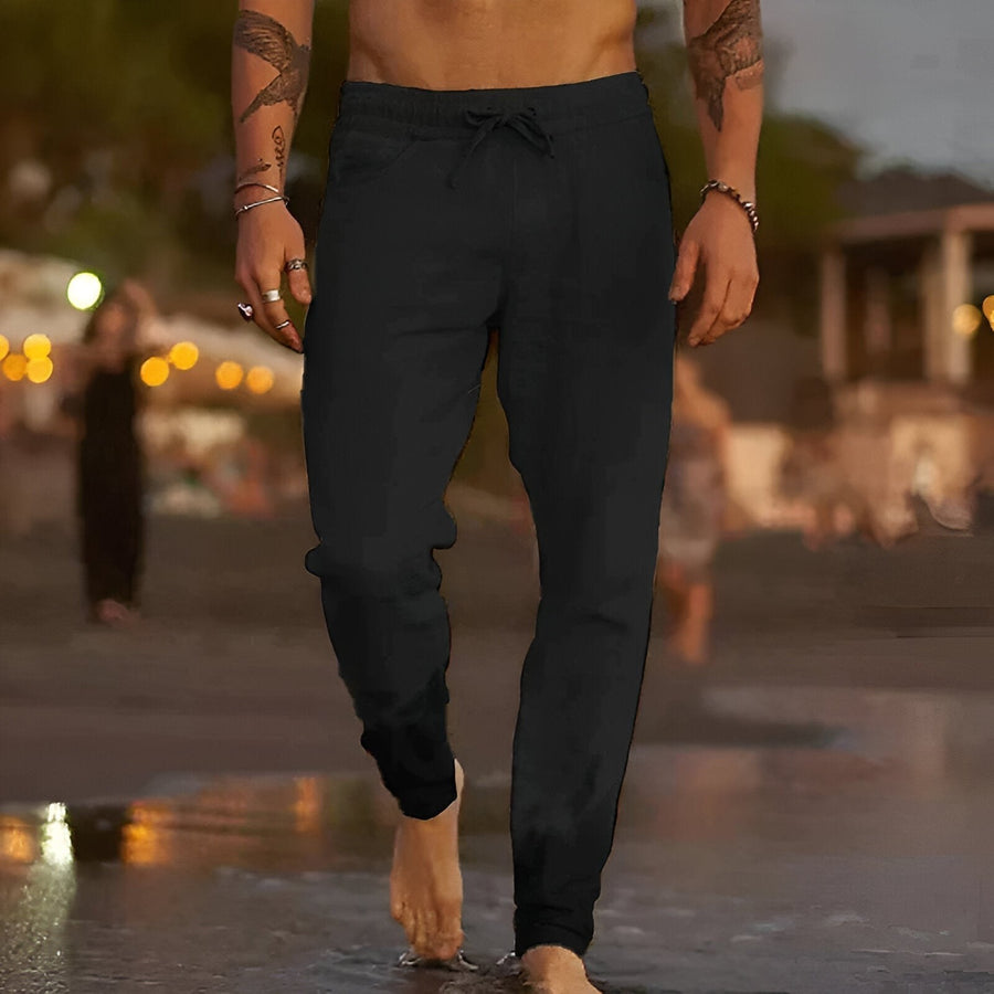 Zeno Casual Trousers in Black
