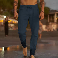 Zeno Casual Trousers in Navy