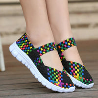 Zeno Lightweight Shoes in Patterned Black
