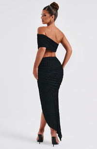 Edith Midi Skirt - Black
