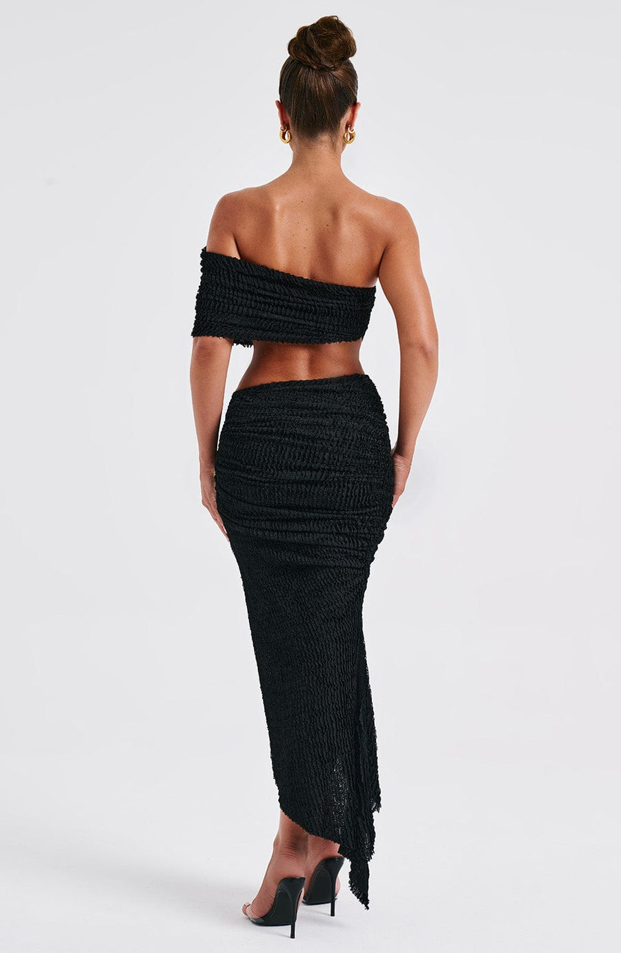 Edith Midi Skirt - Black