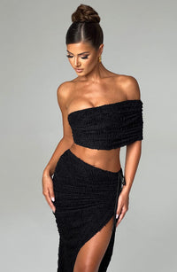 Edith Midi Skirt - Black