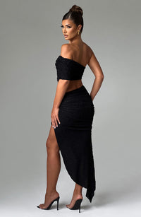 Edith Midi Skirt - Black