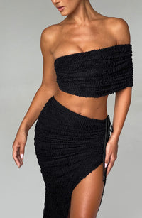 Edith Midi Skirt - Black