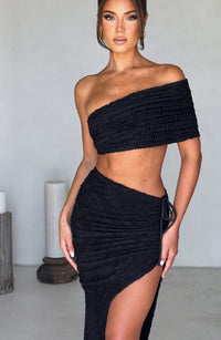 Edith Midi Skirt - Black