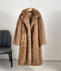 Zinnia Elegant Coat with Pockets in Camel