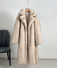Zinnia Elegant Coat with Pockets in Grey