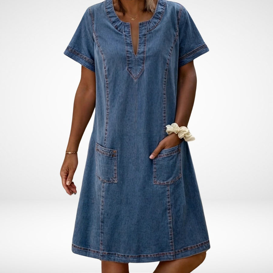 Zinnia™ Soft Denim Dress in Blue