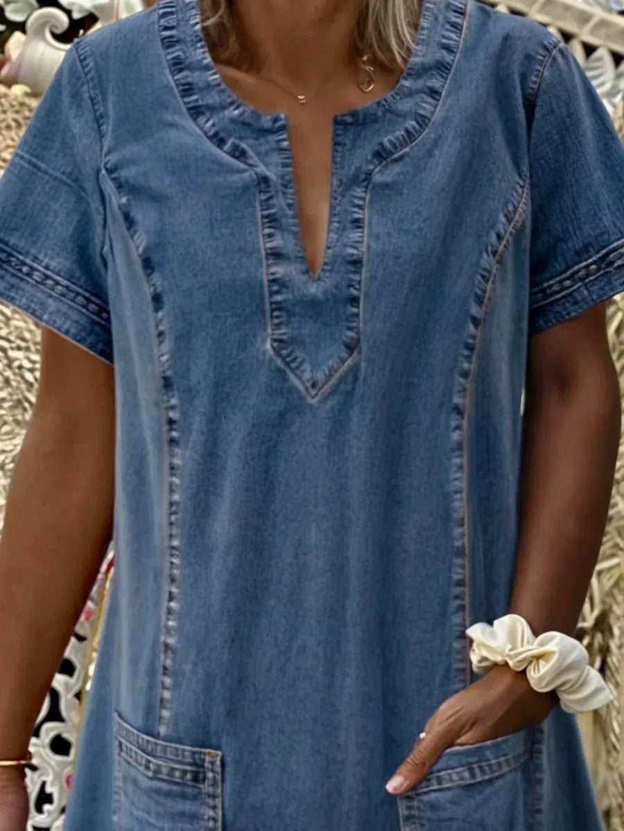 Zinnia™ Soft Denim Dress in Blue