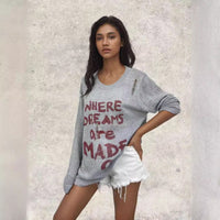 Zita Casual Knit Sweater with Oversized