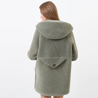 Zita Jacket with Hood in Light Green