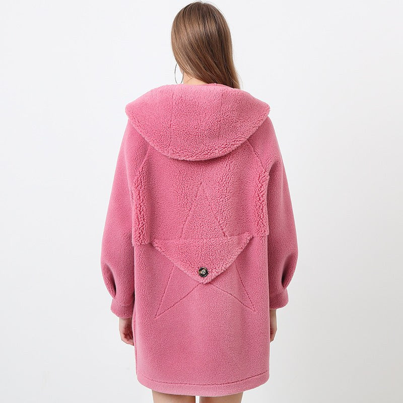 Zita Jacket with Hood in Red