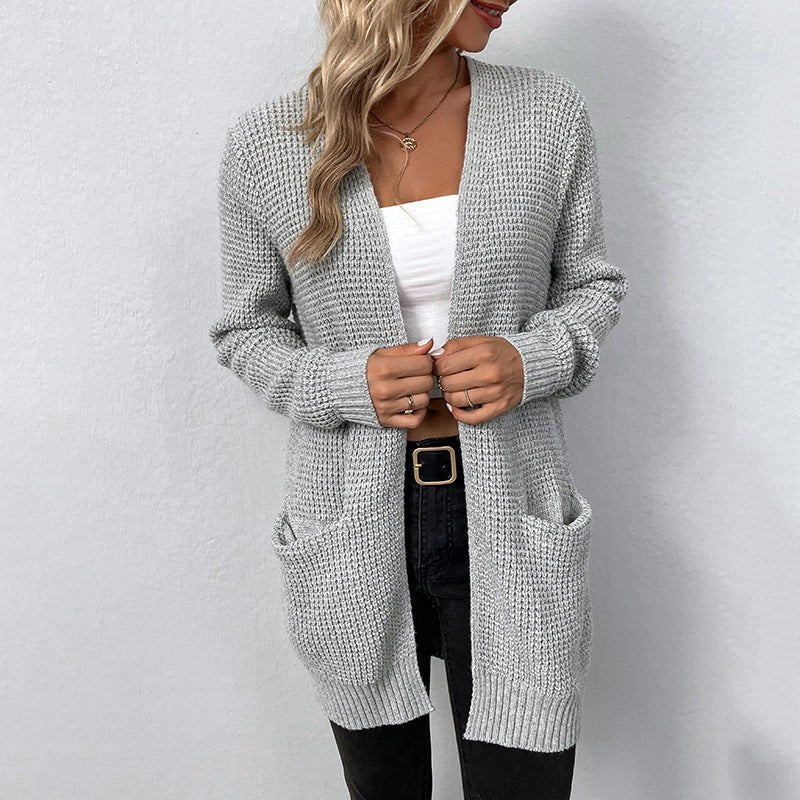Zoe Casual Knit Cardigan with Pockets