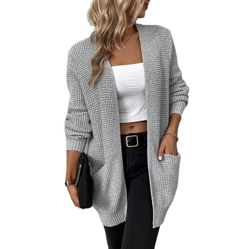 Zoe Casual Knit Cardigan with Pockets