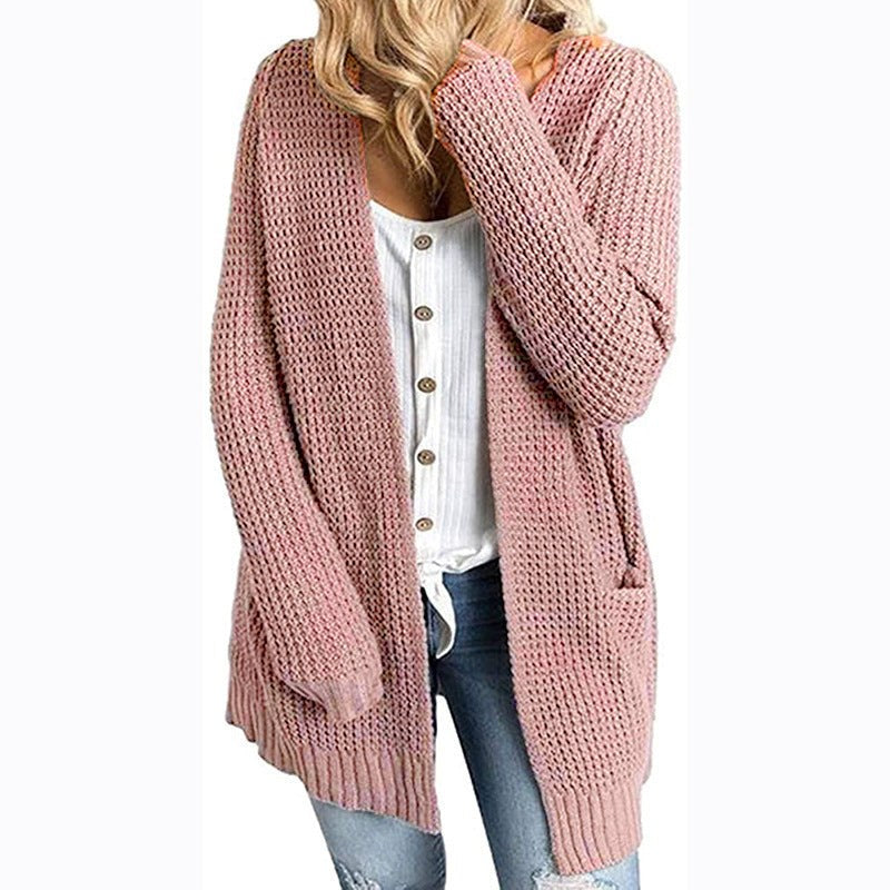 Zoe Casual Knit Cardigan with Pockets
