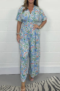 Zoe Elegant Jumpsuit in Blue