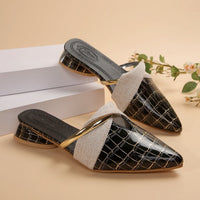 Zoe Elegant Mules in Black