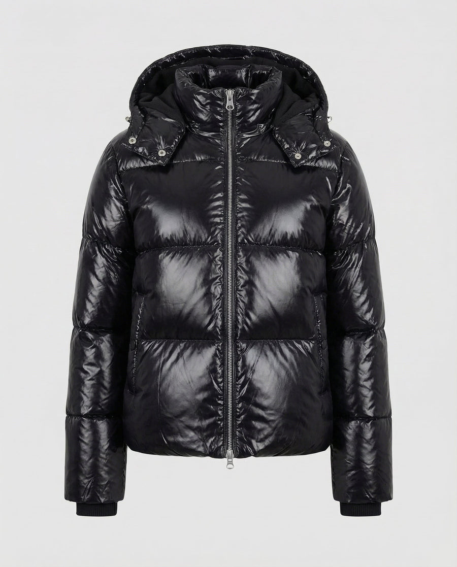 Zoe Jacket with Hood in Black
