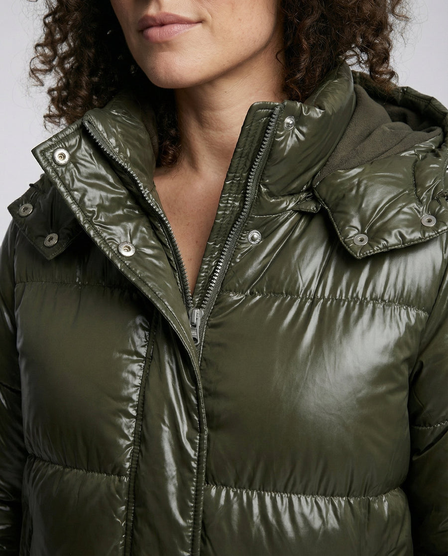 Zoe Jacket with Hood in Green
