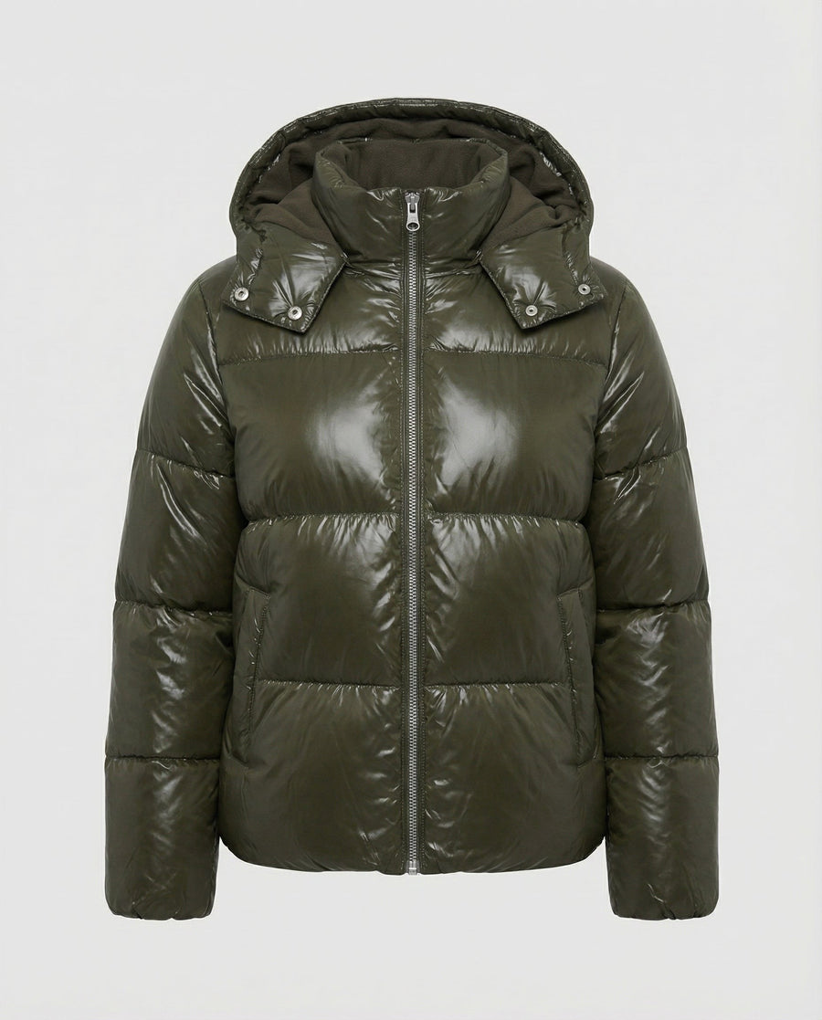 Zoe Jacket with Hood in Green