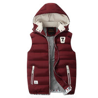 Zoe Vest with Hood in Red