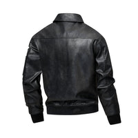 Zora Casual Leather Jacket with Pockets